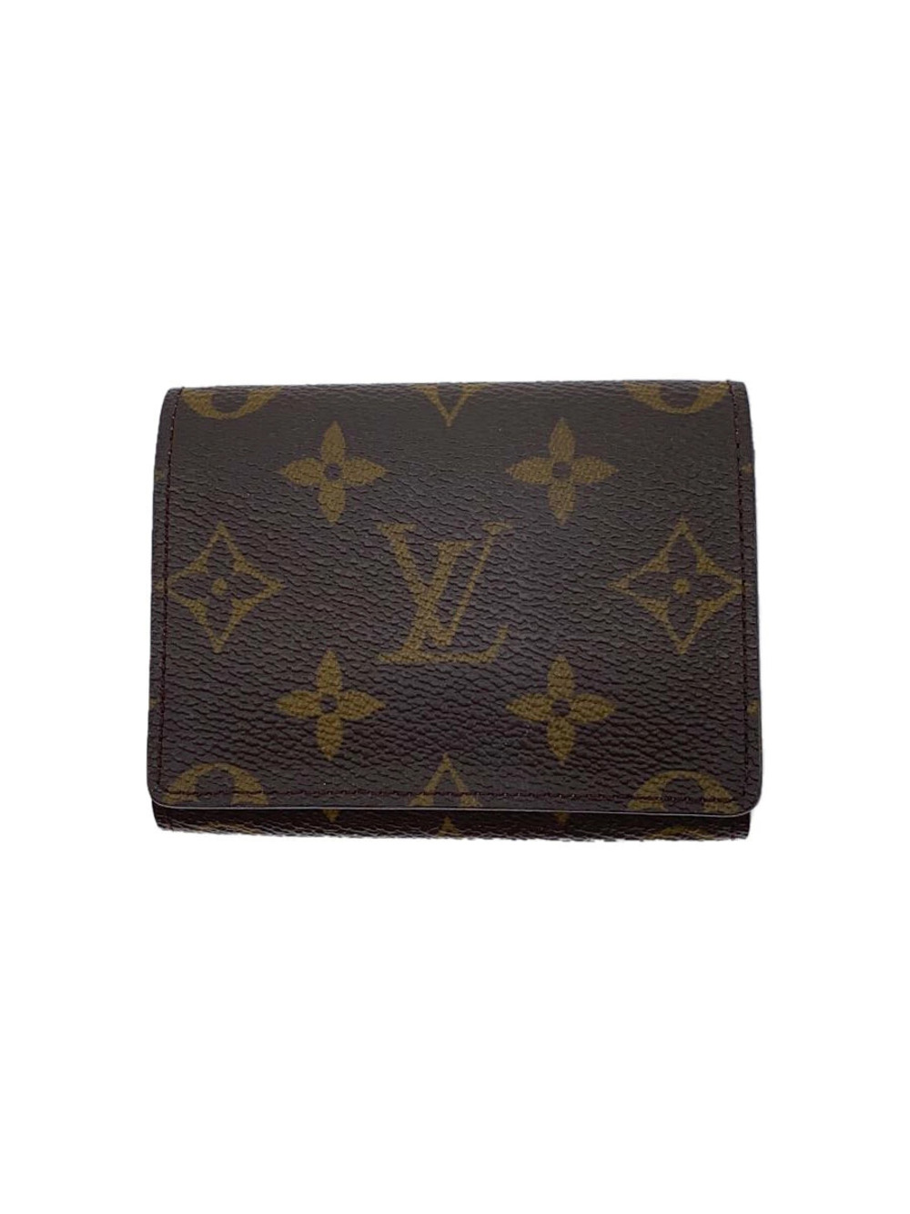 LOUIS VUITTON Envelope Wallet Carte de Visite Monogram Canvas Brown All over